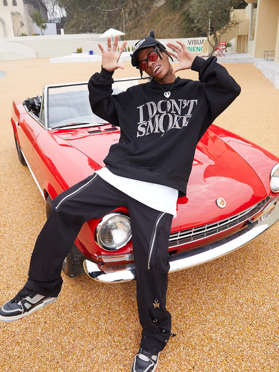 [FROM MOSCOW] Худи DONSMOKE "Rhinestone Logo" Oversized Hoodie