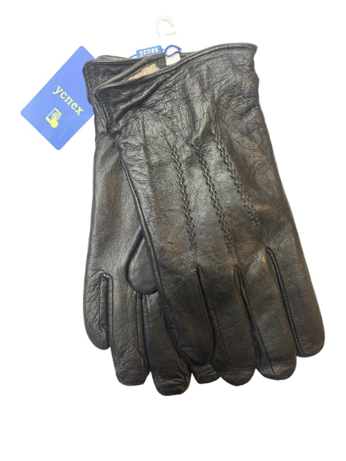 Перчатки. Мужские. Материал верха: Кожаные. Подклад: Трикотаж-шерсть. В упаковке 10 шт.