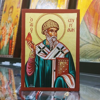 Святой Спиридон / зел. одеяние