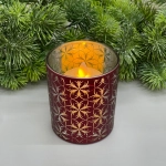 Подсвечник «Фантазия» 8,5*10 см, Красный