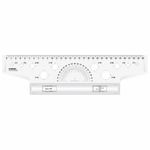 Рейсшина 30см, металлический ролик, Стамм