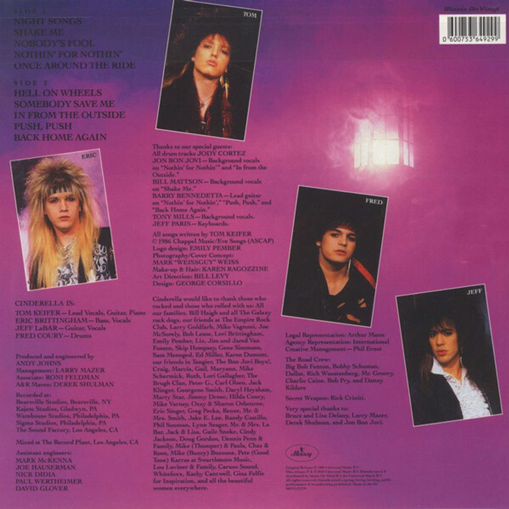 Cinderella. Night Songs (LP)