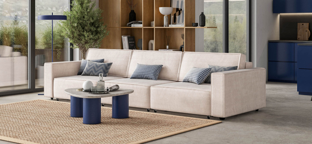 Диван BOSS SOFT MODOOL MAX Вельвет CORD бежевый