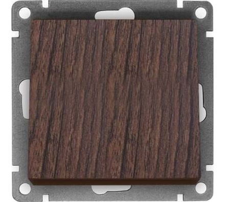 Выключатель одноклавишный "UNIVersal" серия "Афина", с/у, 10А, 220В, венге (еврослот) (HU2311)