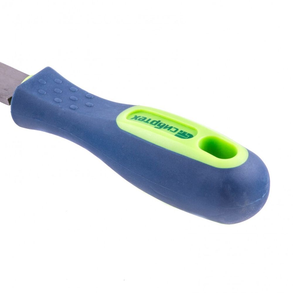 16224 Напильник, 150 мм, плоский, двухкомпонентная рукоятка, №2 Сибртех