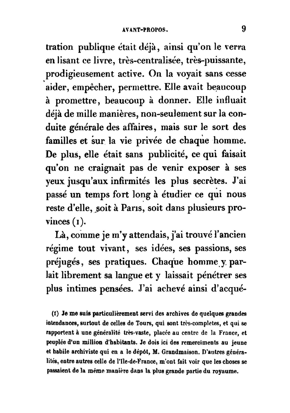 L'ancien regime et la Revolution | Alexis de Tocqueville