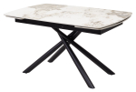 Стол М-City DISAUR Риволи (Rivoli) 140 Пандора (Gloss Luxury Pandora Solid Ceramic), Черный