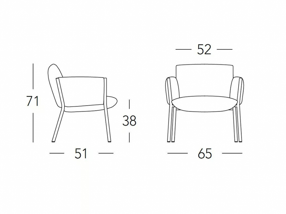 Кресло лаунж металлическое c подушками Scab Design Brezza Lounge, оливковый, светло-зеленый
