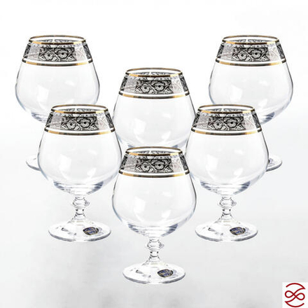 Набор бокалов для бренди Bohemia Анжела Панто V-D 400 мл(6 шт)