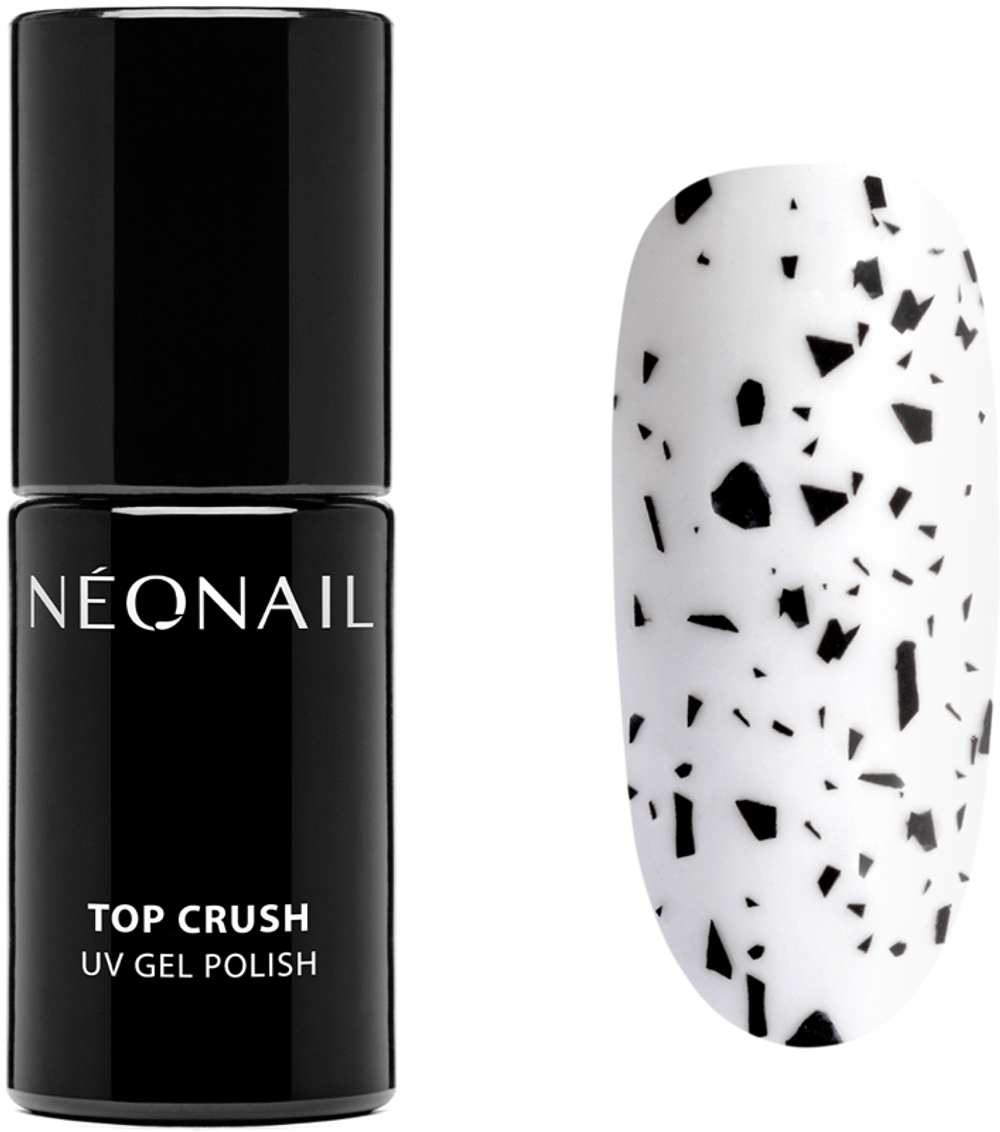 NEONAIL Top Crush - верхнее покрытие лаком для ногтей с использованием ультрафиолетовой/светодиодной лампы, 7,2 ml