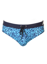 Мужские пляжные плавки с принтом (Размер: XL) (Цвет: красный)