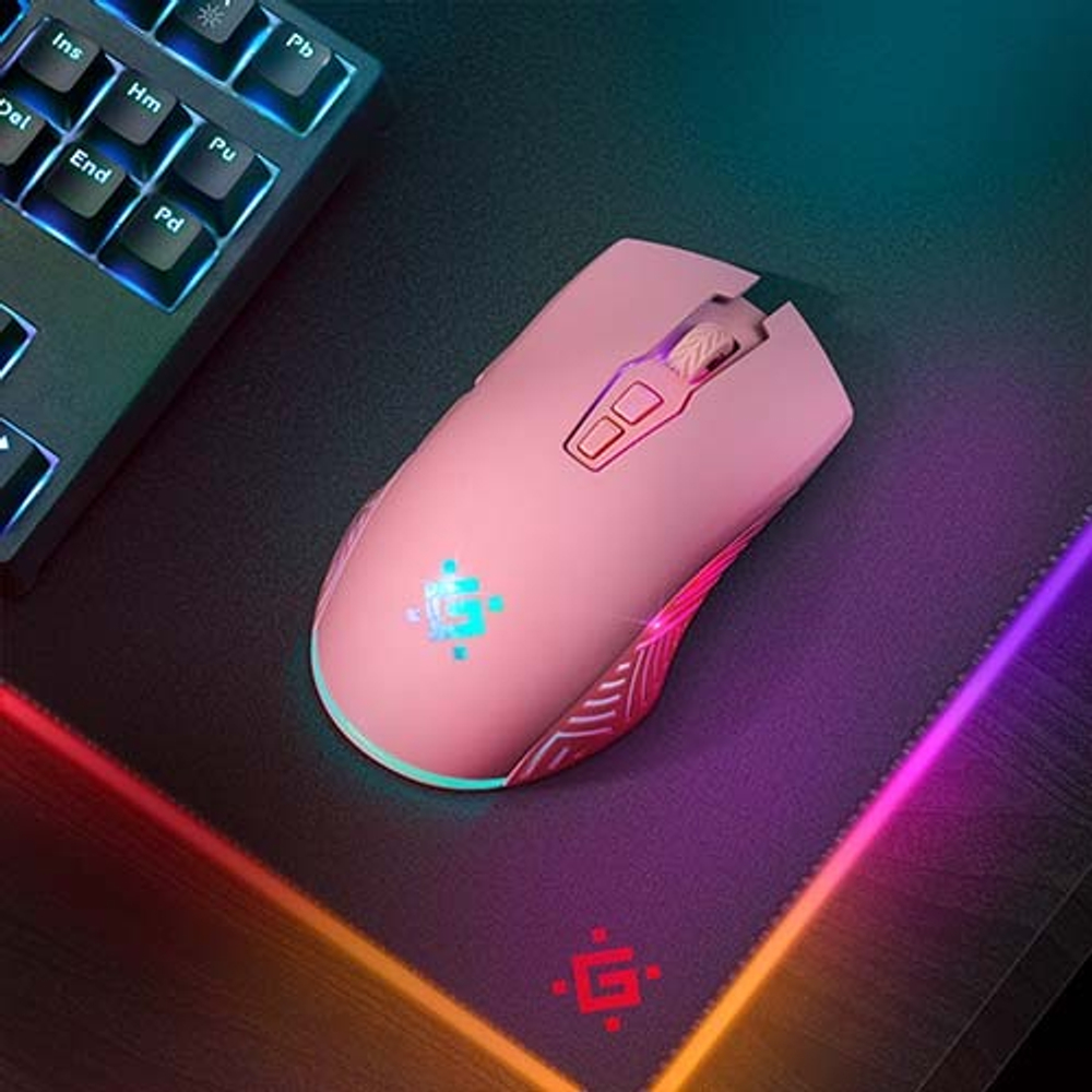 Defender Игровая мышь беспроводная Pandora GM-502 розовая