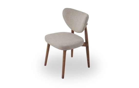 Стул Holmes 3, бежевый, ножки орех