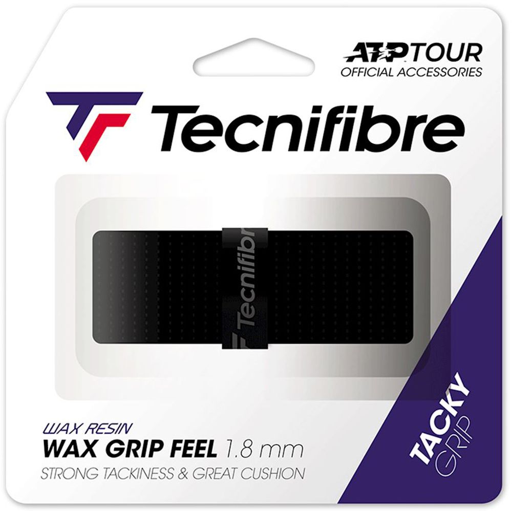Теннисные намотки базовые Tecnifibre Wax Grip Feel black 1P