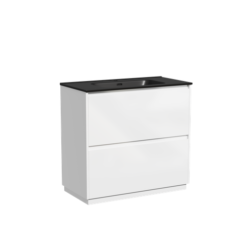 Тумба с раковиной Sancos Libra Floor 90 см LB90FW глянцевый белый