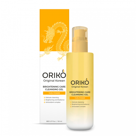 ORIKO Brightening care cleansing gel with yuzu extract Гель для умывания с экстрактом юдзу, выравнивающий тон кожи 150мл