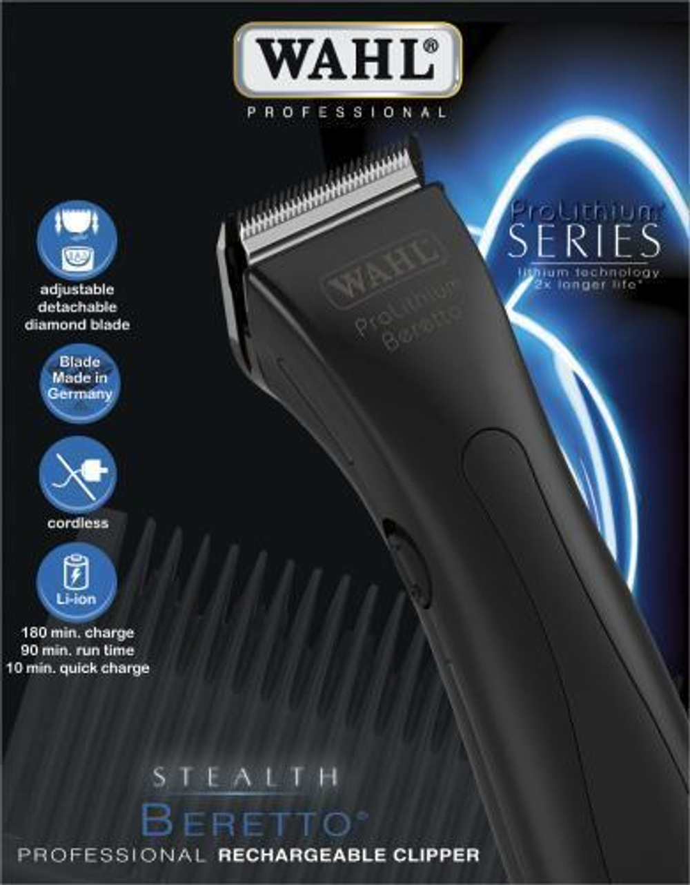 Машинка для стрижки Wahl Beretto Stealth Prolithium (4212-0471)