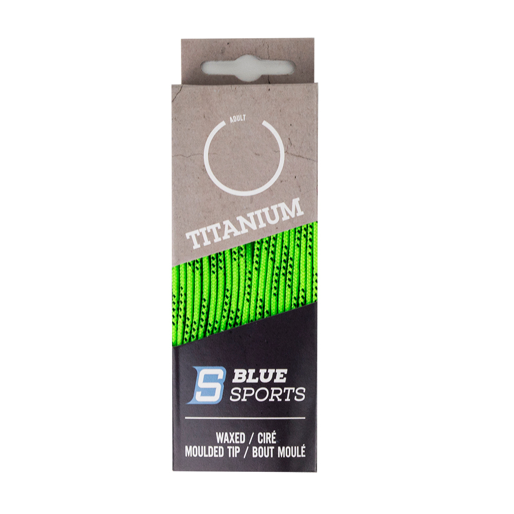 Шнурки для коньков Blue Sports Titanium Waxed, 902091-BKL-274, длина 274см.