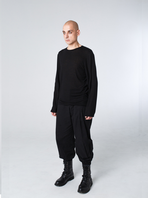 Лонгслив унисекс "Темнота". Черный