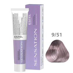 ESTEL Безаммиачная краска для волос SENSATION DE LUXE, 9/51 блондин красно-пепельный, 60 мл