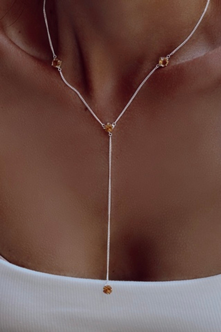 Колье «Созвездие» с цитрином