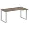 Metal System Стол криволинейный правый на О-образном м/к БО.СА-1 (R) Вяз Благородный/Металл Серый 16