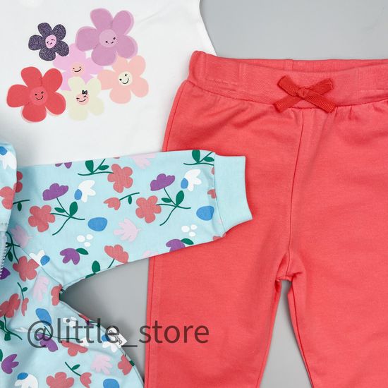 Комплект из футера "Colorful flowers" с футболкой