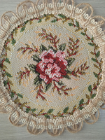 Набор гобеленовых салфеток Маки D15 см 10 шт