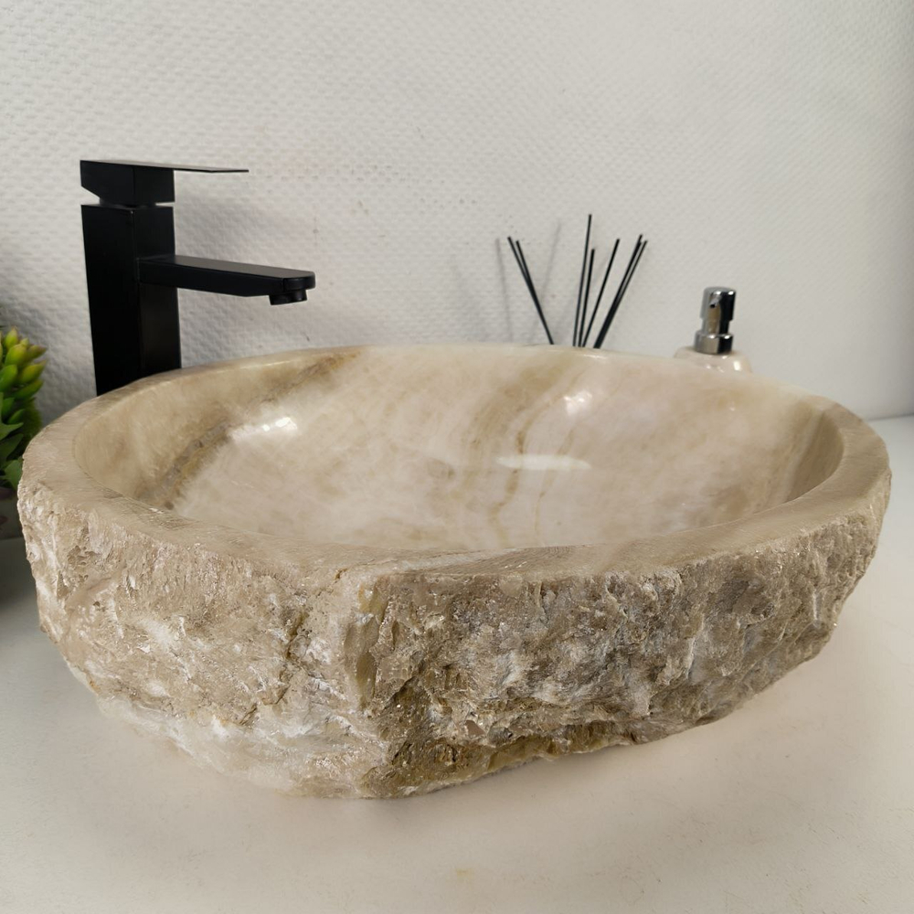 Раковина из оникса Erozy White EO-64449 52*43*16 0168