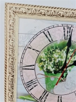 Часы настенные в винтажной раме "Прованс"