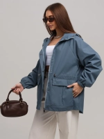 Ветровка удлиненная с капюшоном