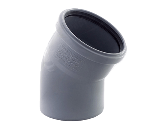 Отвод ВК ПП 110х15, короб, серый,РТП (50/1)