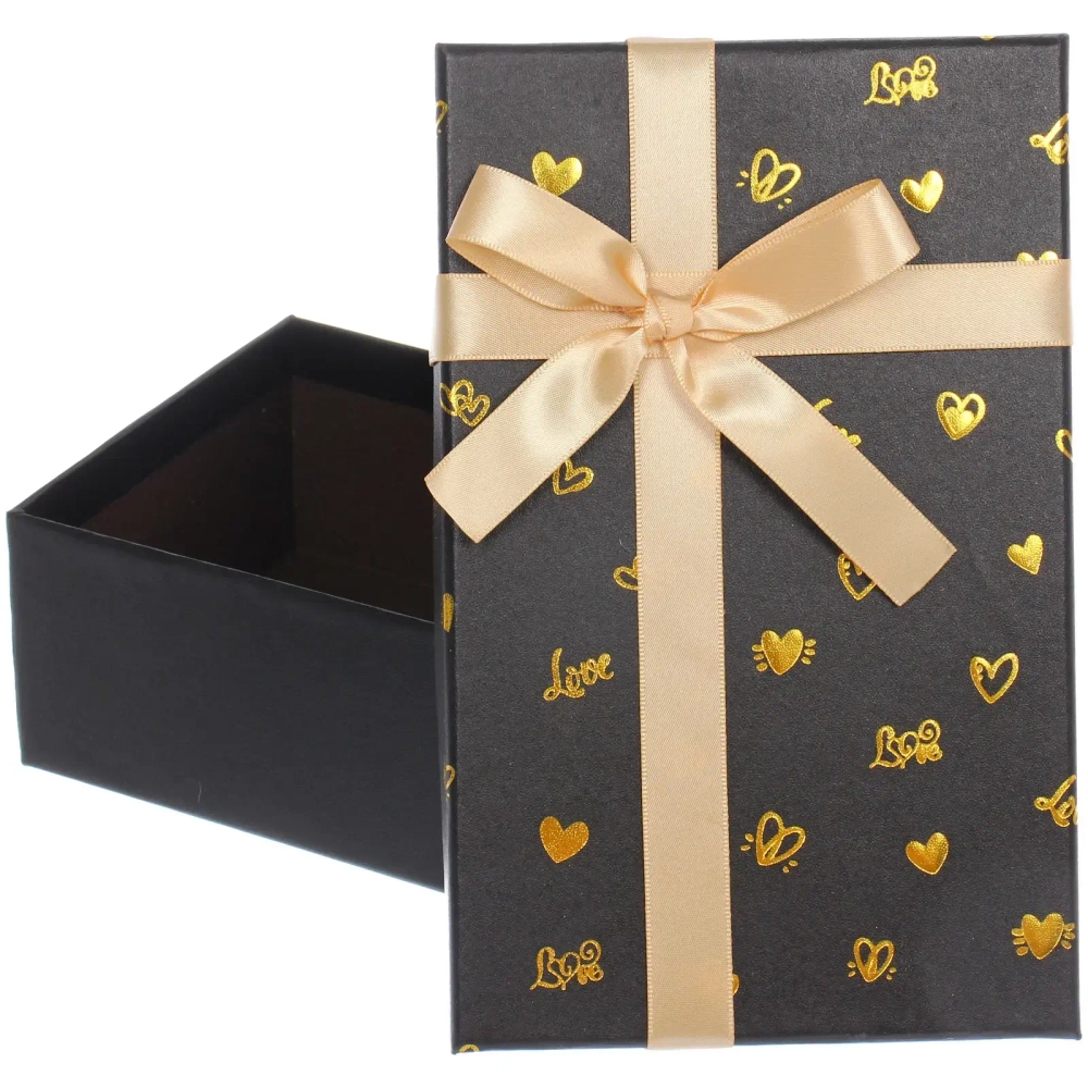 Коробка подарочная «Очарование» 19*12*6.5 см, Черный