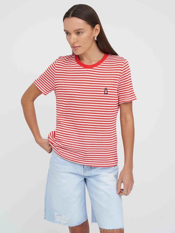 Футболка В Полоску красно-белая - фото 9