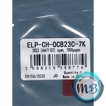 Чип ELP для картриджа OKI C823 (46471107) Cyan, 7K