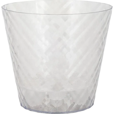 Горшок для цветов InGreen Manhattan Cristallo D160мм, 1,6 л c дренажной вставкой прозрачна