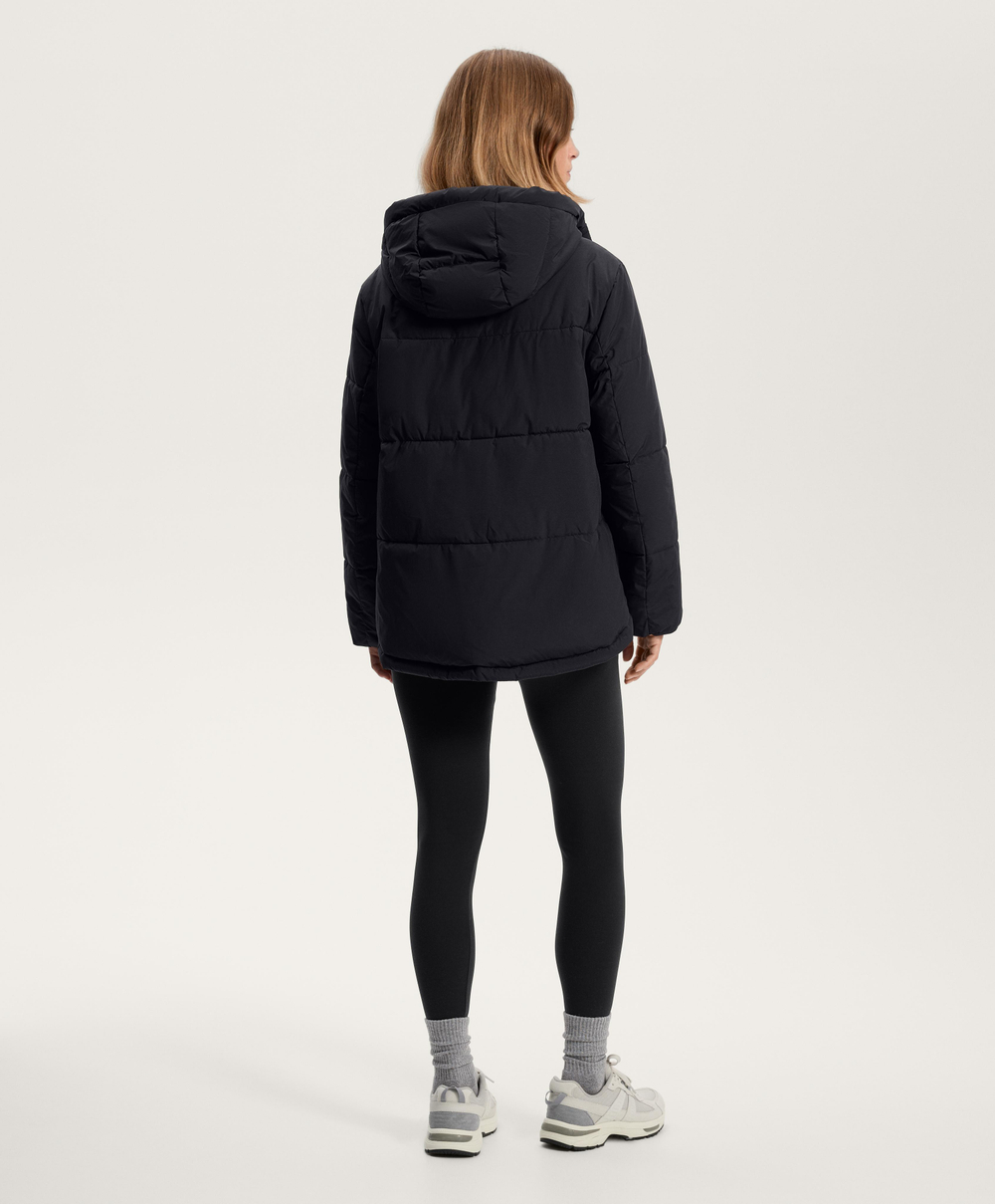 Oysho Водоотталкивающая утепленная куртка Primaloft®, черный