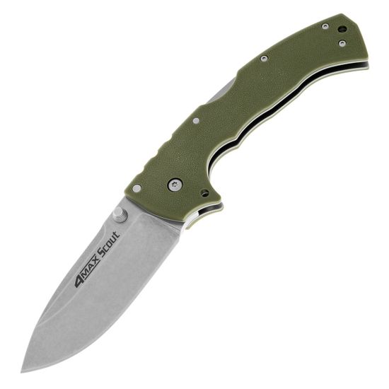 Нож Cold Steel 62RQODSW 4 Max Scout с клинком из стали AUS10A, рукоять Полимер Grivory