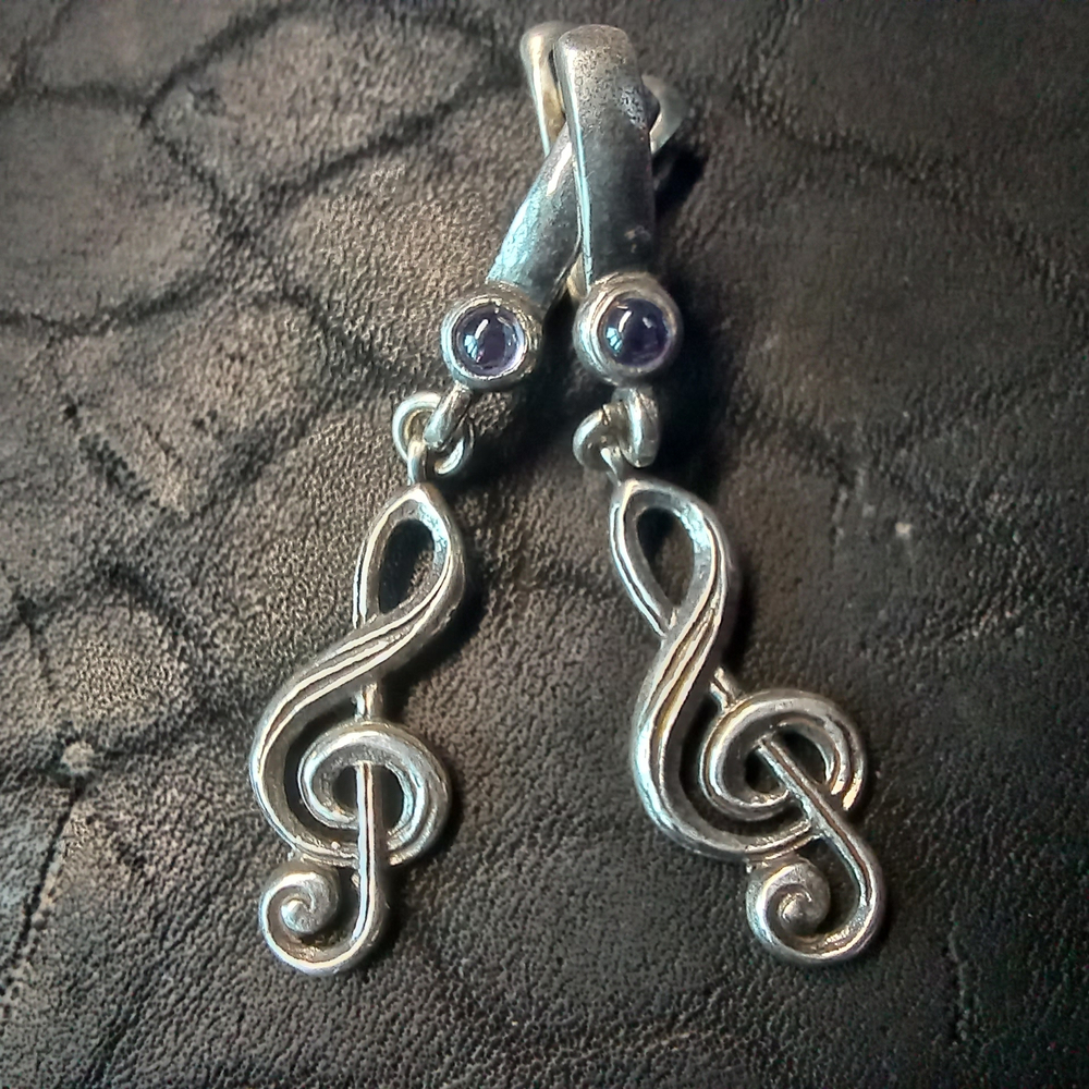 Серьги "Скрипичный ключ"