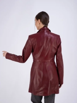 Плащ женский из натуральной кожи Турция