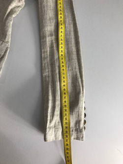 Жакет льняной, маркировка S, визуально на 44 размер