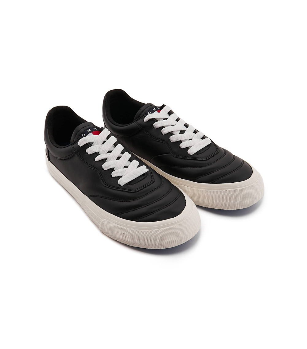 Кожаные кроссовки Tommy Jeans - черный(EM0EM01026)