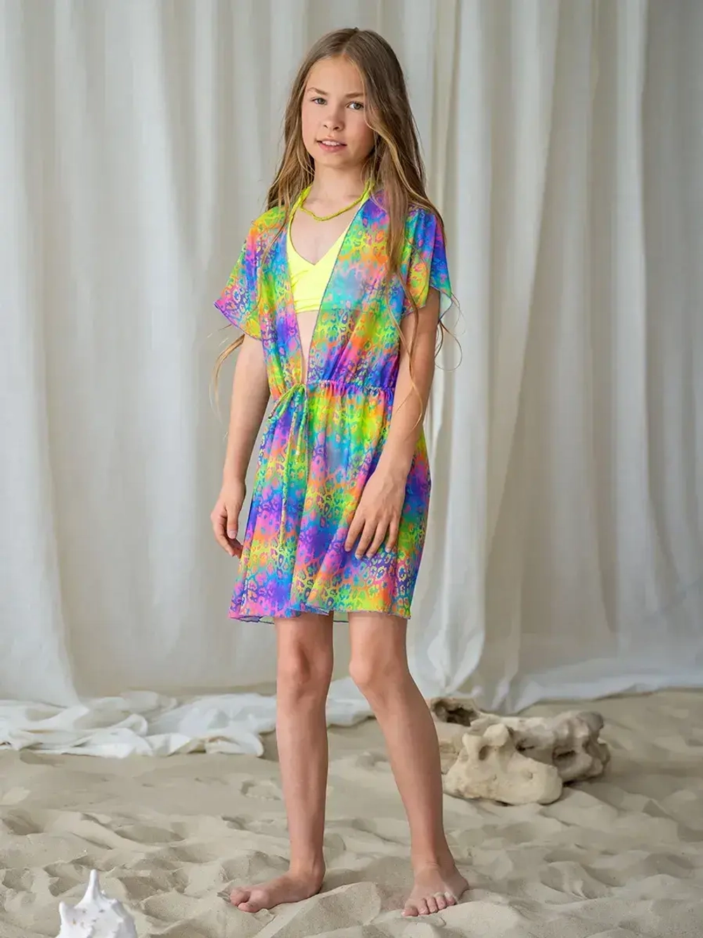 Туника летняя пляжная для девочки