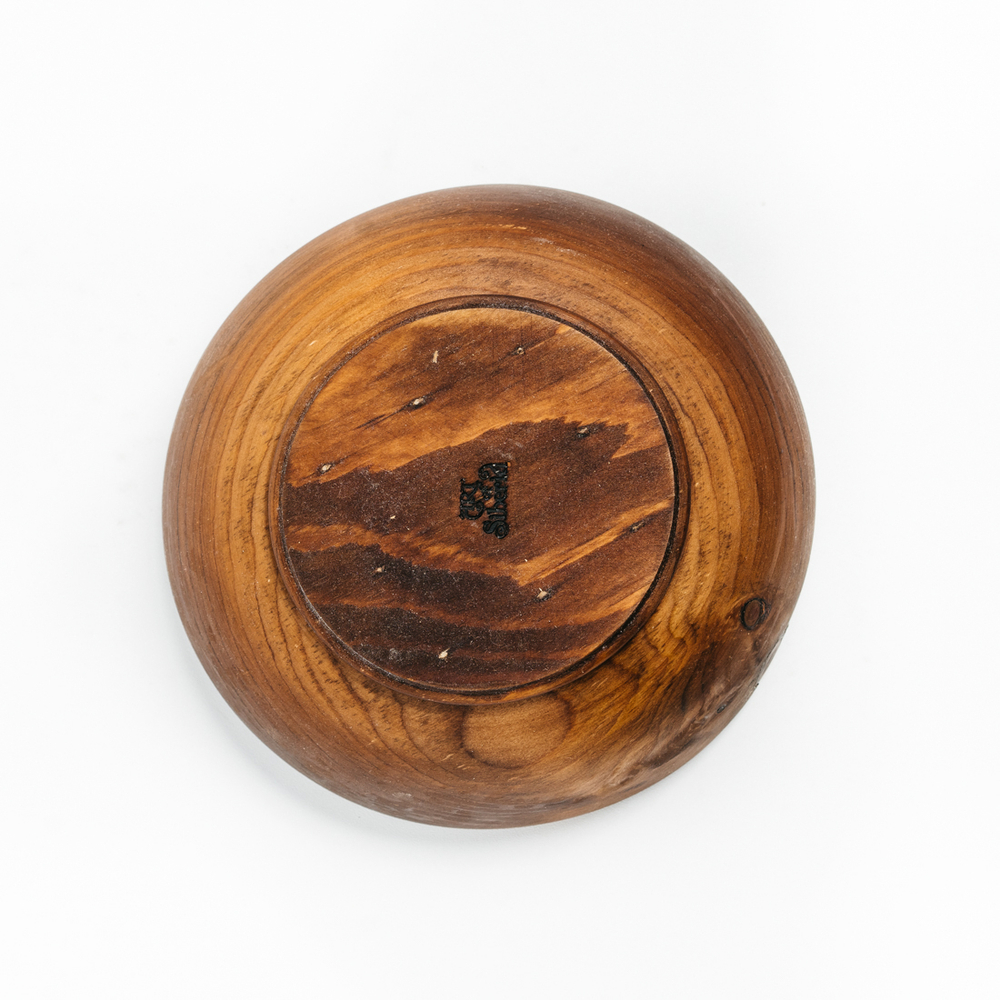 Деревянная тарелка Art of Siberia из сибирского кедра, глубокая, 18 см. T95