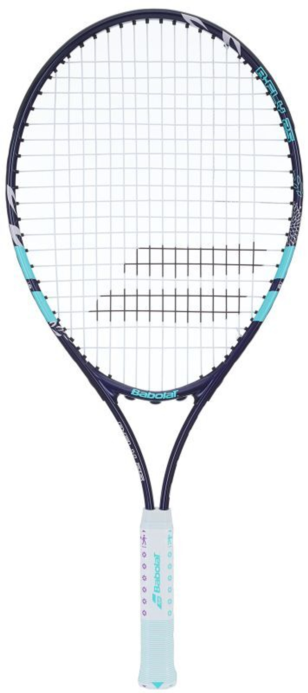 Ракетка детская Babolat B'Fly 25 - dark blue/light blue/pink
