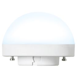 LED-GX53-10W-6500K-GX53-FR-SPHERE PLZ02WH Лампа светодиодная со сферическим рассеивателем. матовая. Дневной белый свет 6500K. Картон. ТМ Uniel
