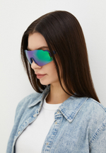 Спортивные очки HILX Savage 2.0 Matt Blue Warm Grey / Green Lens
