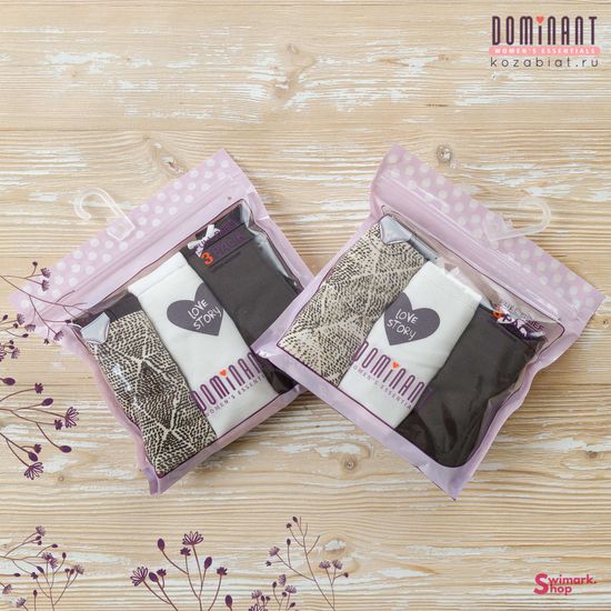 Трусики женские DOMINANT 55000-192, FULL BRIEF, 3 шт. в уп.