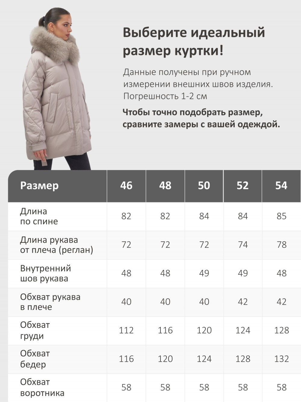 Куртка зимняя женская с мехом и капюшоном тренд светло-коричневого цвета 7608SK