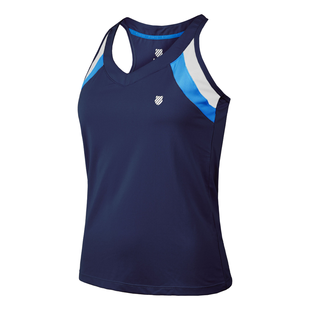 Женская теннисная майка K-Swiss Core Team Tank Top Women - Dark Blue, Multicoloured